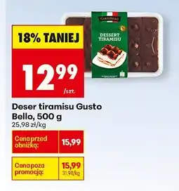Biedronka Deser tiramisu Gusto Bello, 500 g oferta