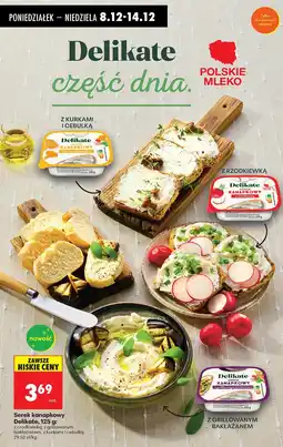 Biedronka Serek kanapkowy Delikate z kurkami i cebulką 125g oferta