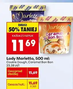 Biedronka Lody Marletto Caramel Bon Bon 500ml oferta