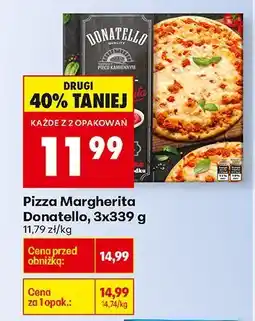 Biedronka Pizza Margherita Donatello, 3x339 g oferta