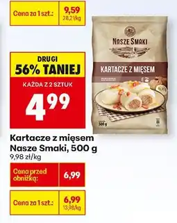 Biedronka Kartacze z mięsem Nasze Smaki, 500 g oferta