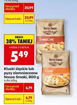Biedronka Kluski śląskie lub pyzy ziemniaczane Nasze Smaki, 800 g oferta
