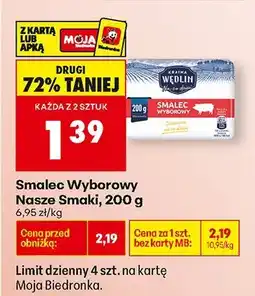 Biedronka Smalec Wyborowy Nasze Smaki oferta
