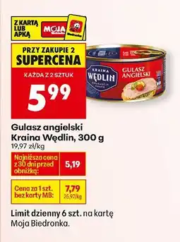 Biedronka Gulasz angielski Kraina Wędlin oferta