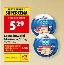 Biedronka Łosoś kawałki Marinero, 150 g oferta