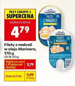Biedronka Filety z makreli w oleju Marinero, 170 g oferta