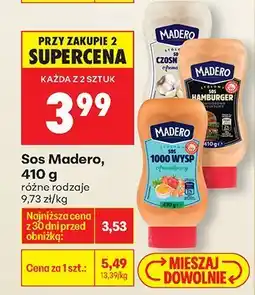 Biedronka Sos Madero, 410 g, różne rodzaje oferta