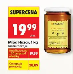 Biedronka Miód Huzar, 1 kg, różne rodzaje oferta