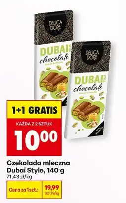 Biedronka Czekolada mleczna Dubai Style, 140 g oferta