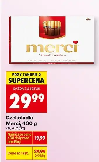 Biedronka Czekoladki Merci, 400 g oferta