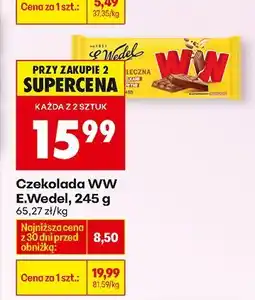 Biedronka Czekolada WW E.Wedel, 245 g oferta