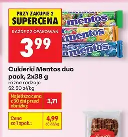Biedronka Cukierki Mentos duo pack, 2x38 g oferta