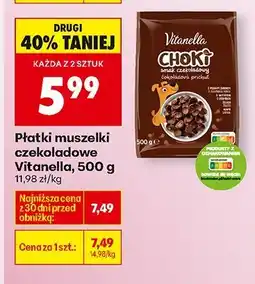Biedronka Płatki muszelki czekoladowe Vitanella oferta