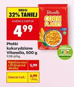 Biedronka Płatki kukurydziane Vitanella Corn Flakes oferta