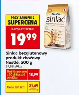 Biedronka Mleko Sinlac bezglutenowy produkt zbożowy Nestlé, 500 g oferta