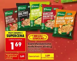 Biedronka Zupa błyskawiczna Knorr różne rodzaje oferta