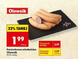 Biedronka Parówkowa wiedeńska Olewnik oferta
