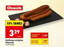 Biedronka Kiełbasa wiejska Olewnik oferta