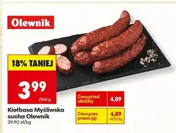 Biedronka Kiełbasa Myśliwska sucha Olewnik oferta