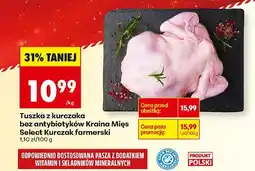 Biedronka Tuszka z kurczaka bez antybiotyków Kraina Mięs Select Kurczak farmerski oferta