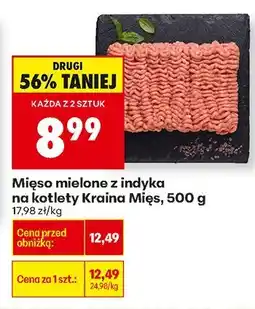 Biedronka Mięso mielone z indyka na kotlety Kraina Mięs oferta