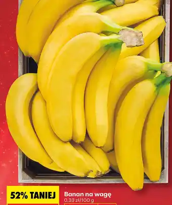 Biedronka Banan na wagę oferta
