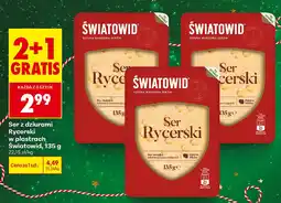 Biedronka Ser z dziurami Rycerski w plastrach Swiatowid oferta