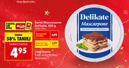 Biedronka Serek Mascarpone Delikate, 250 g oferta