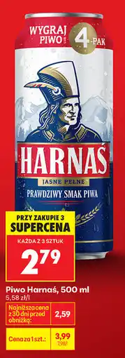 Biedronka Piwo Harnaś, 500 ml oferta