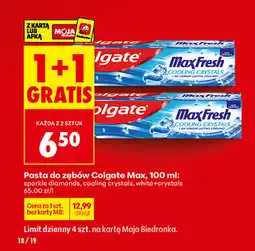 Biedronka Pasta do zębów Colgate Max oferta