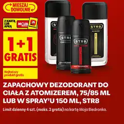 Biedronka Zapachowy dezodorant do ciała z atomizerem, 75/85 ml lub sprayu 150 ml, STR8 oferta