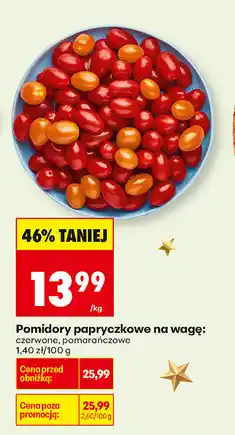 Biedronka pomidory papryczkowe na wagę oferta