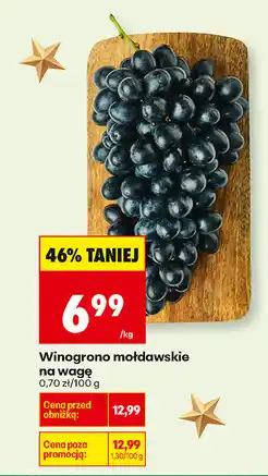 Biedronka Winogrona mołdawskie na wagę oferta