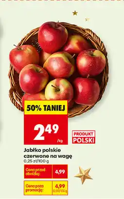 Biedronka Jabłka polskie czerwone na wagę oferta