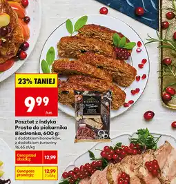 Biedronka Pasztet z indyka Prosto do piekarnika, 600 g oferta