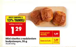 Biedronka Mini ciastko z nadzieniem budyniowym oferta