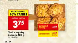 Biedronka tost z szynką i serem oferta