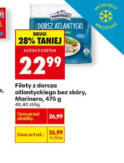 Biedronka Filety z dorsza atlantyckiego bez skóry oferta