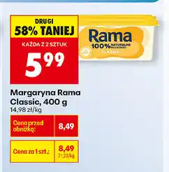 Biedronka margaryna rama Classic oferta