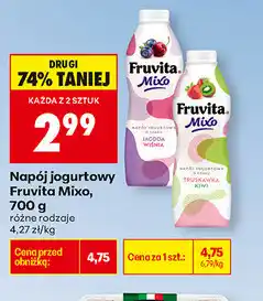 Biedronka Napój jogurtowy Fruvita Mixo oferta