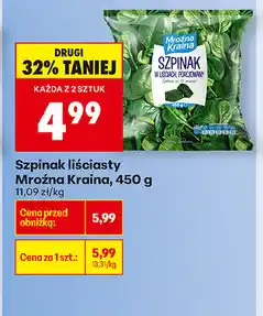 Biedronka Szpinak liściasty Mroźna Kraina oferta