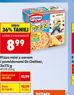 Biedronka Pizza mini z serem i pomidorami Dr. Oetker oferta