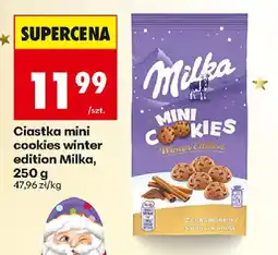 Biedronka Ciastka mini cookies winter edition Milka oferta