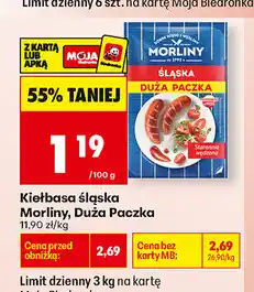 Biedronka Kiełbasa śląska Morliny oferta