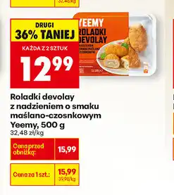 Biedronka Roladki devolay z nadzieniem o smaku maśklano czosnkowym oferta