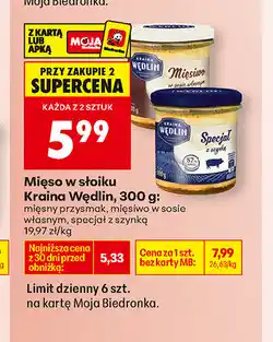 Biedronka Mięso w sosie Kraina Wędlin oferta