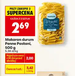 Biedronka makaron durum Penne Pastani oferta