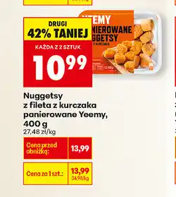 Biedronka Nuggetsy z fileta z kurczaka panierowane Yeemy oferta