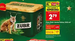 Biedronka Piwo Zubr Jasne Pełne oferta