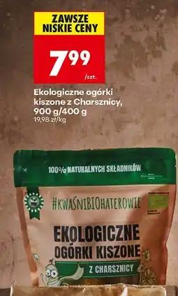 Biedronka Ogórki kiszone ekologiczne z Charsznicy, 900 g/400 g Biedronka oferta